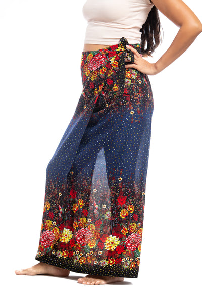 Traditional Thai Wrap Skirts  | 100% rayon | Floral prints and classic marching elephants