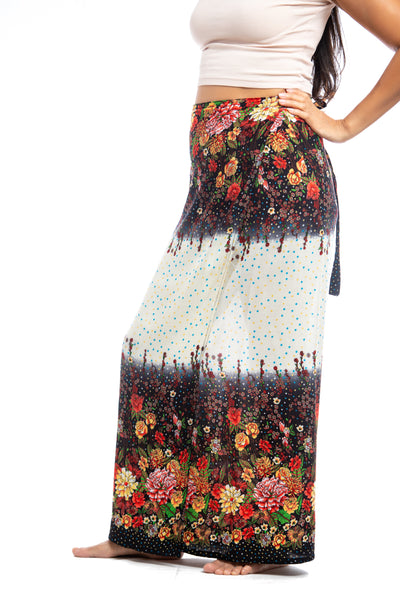 Traditional Thai Wrap Skirts  | 100% rayon | Floral prints and classic marching elephants