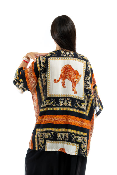 Handmade Kimono - Baroque Leopard
