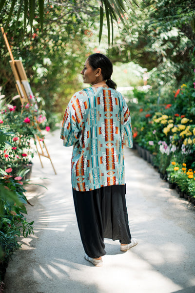 Handmade Kimono - Mexican Ethno Pattern