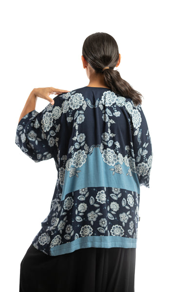 Handmade Kimono - Blue Flowers Tales