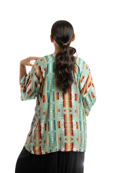 Handmade Kimono - Mexican Ethno Pattern